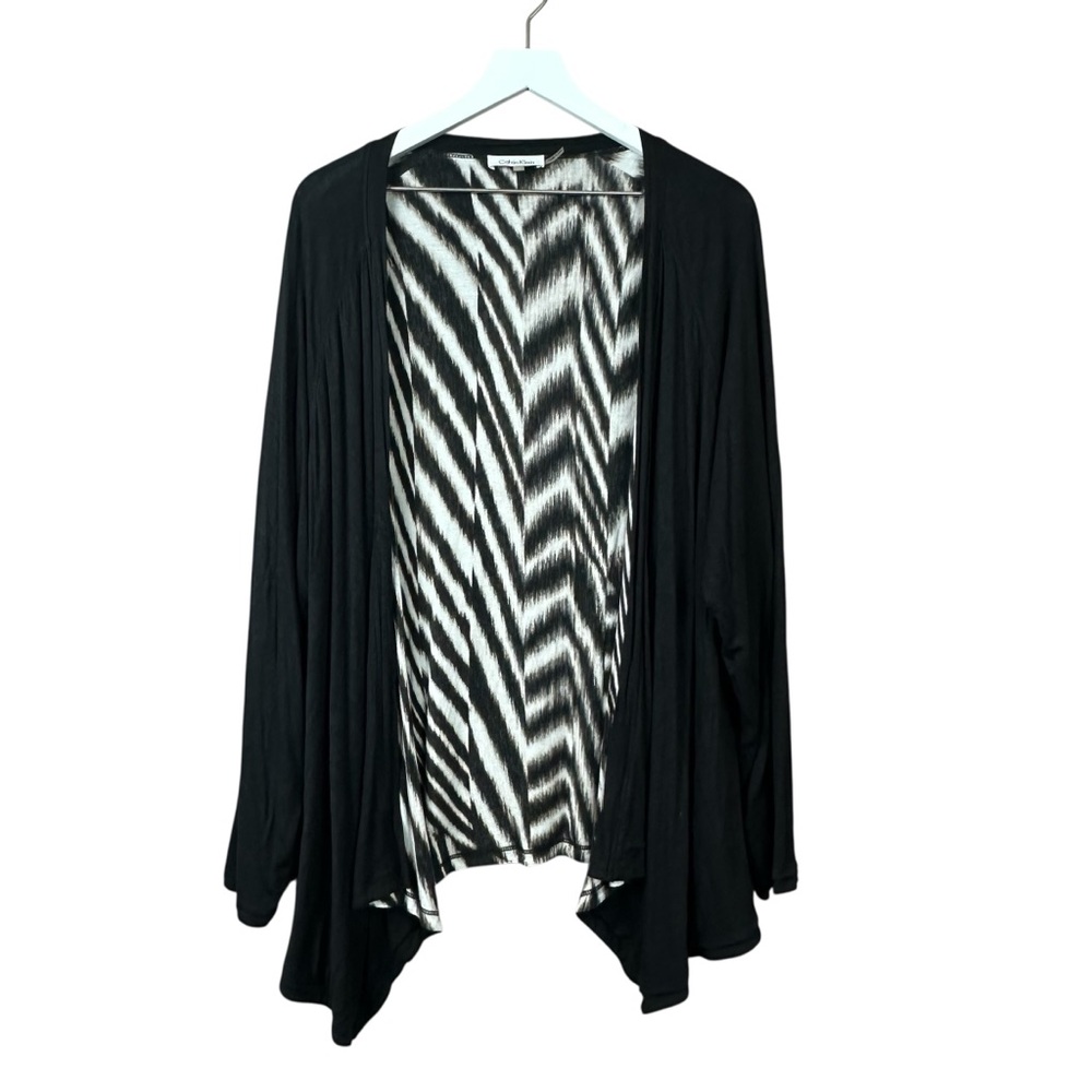 Calvin Klein Reversible Open Cardigan Women Sz Plus 1X